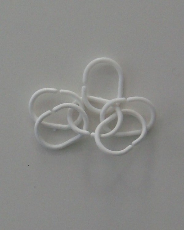 САНАКС - Кольца для штор в ванную пластиковые - упаковка / 14 штук /, код: 75000