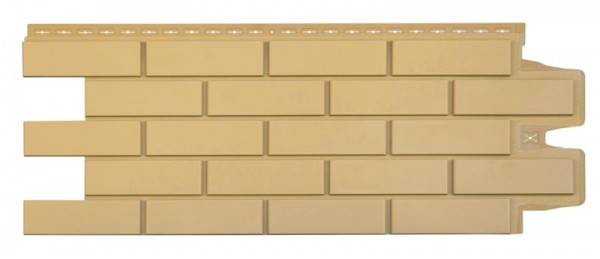  Цокольная панель Клинкерный кирпич, серия Стандарт (моноцвет) песочная 0,955*0,390