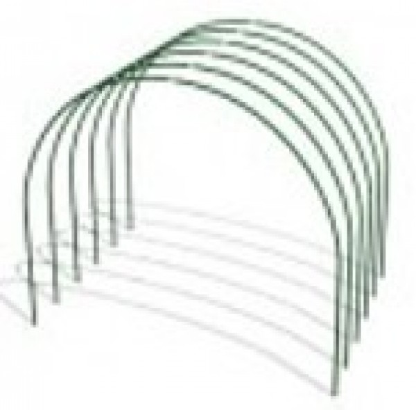 Дуги парниковые металл/ПВХ, длина 2,40 м. (набор из 6шт)